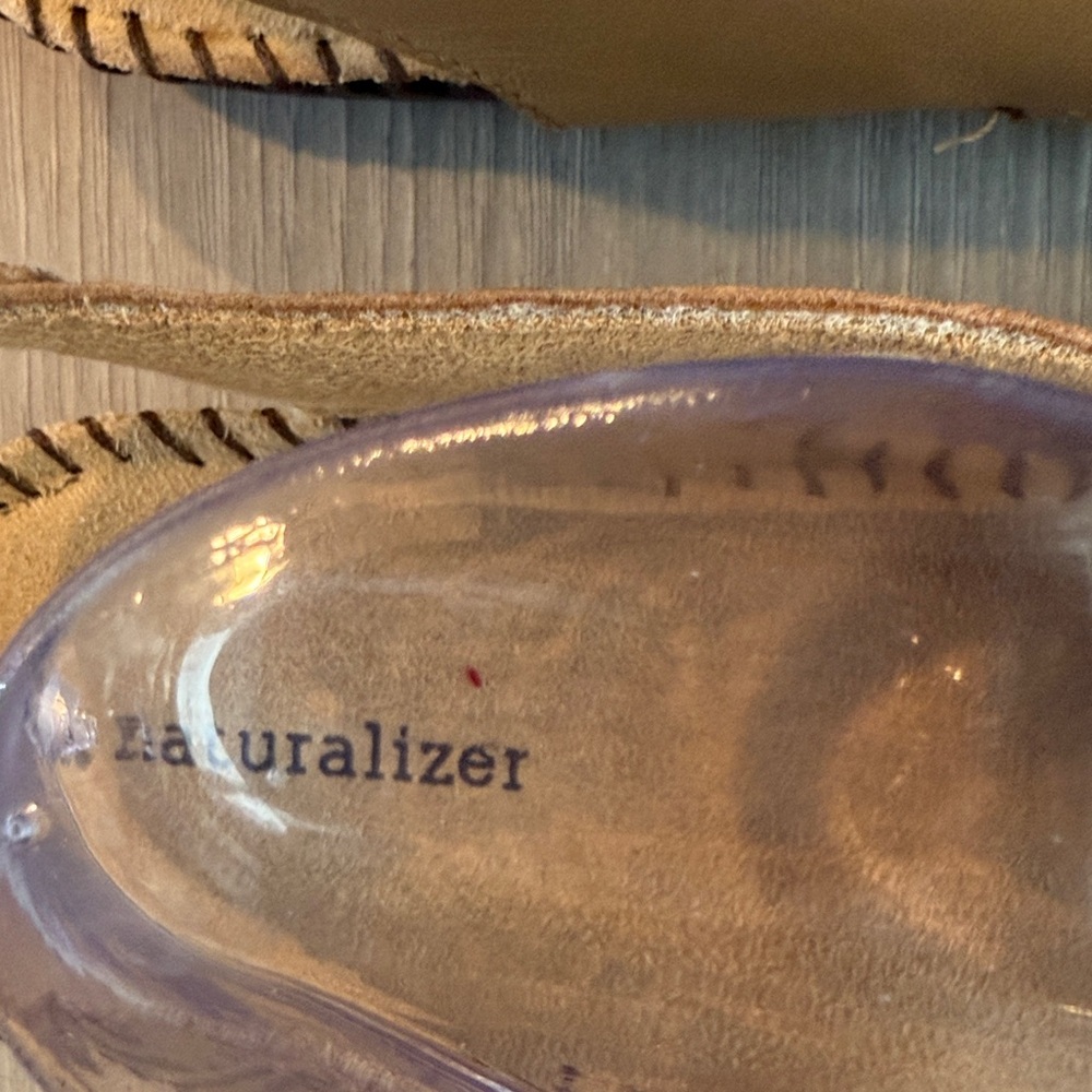 Naturalizer Women's Tan Scout Leather Slingback Sandals Size 11 - Picture 3 of 5